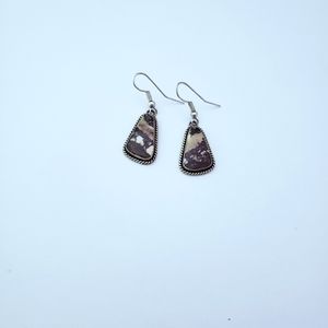 sterling earrings wild horse turquoise